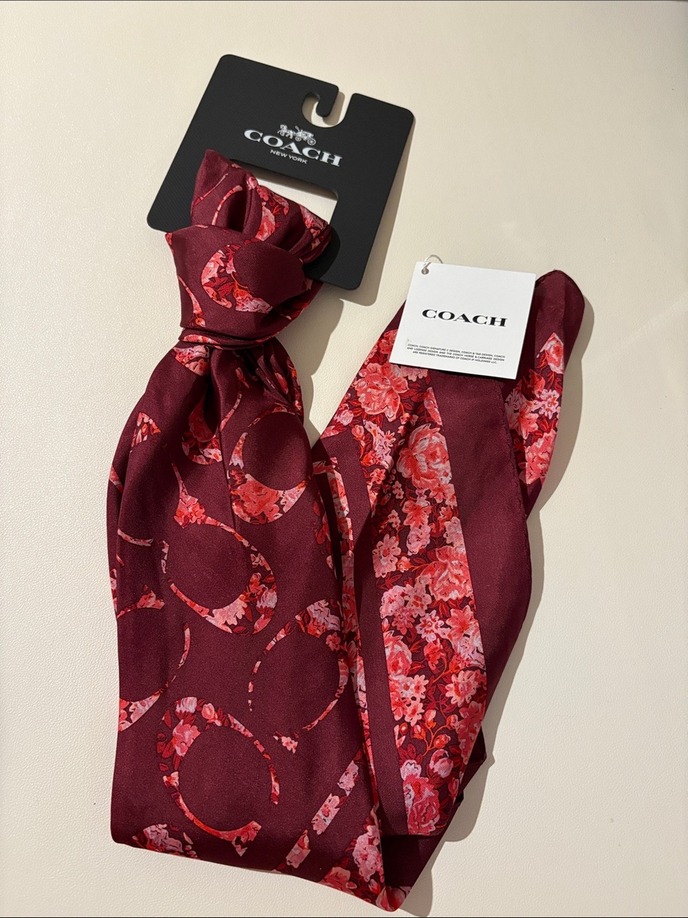 Coach Satin Scarf